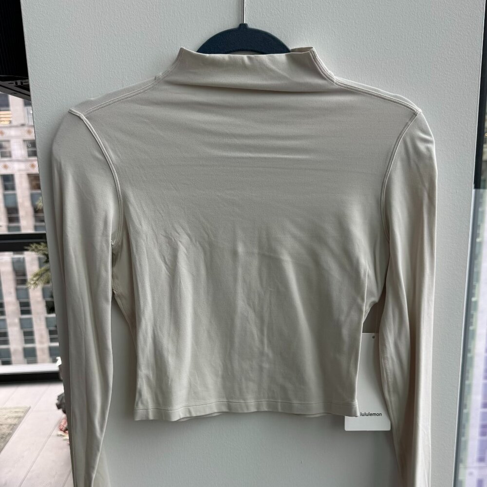 Lululemon All Aligned Mock neck Long Sleeve Size 4 NEW WITH TAGS